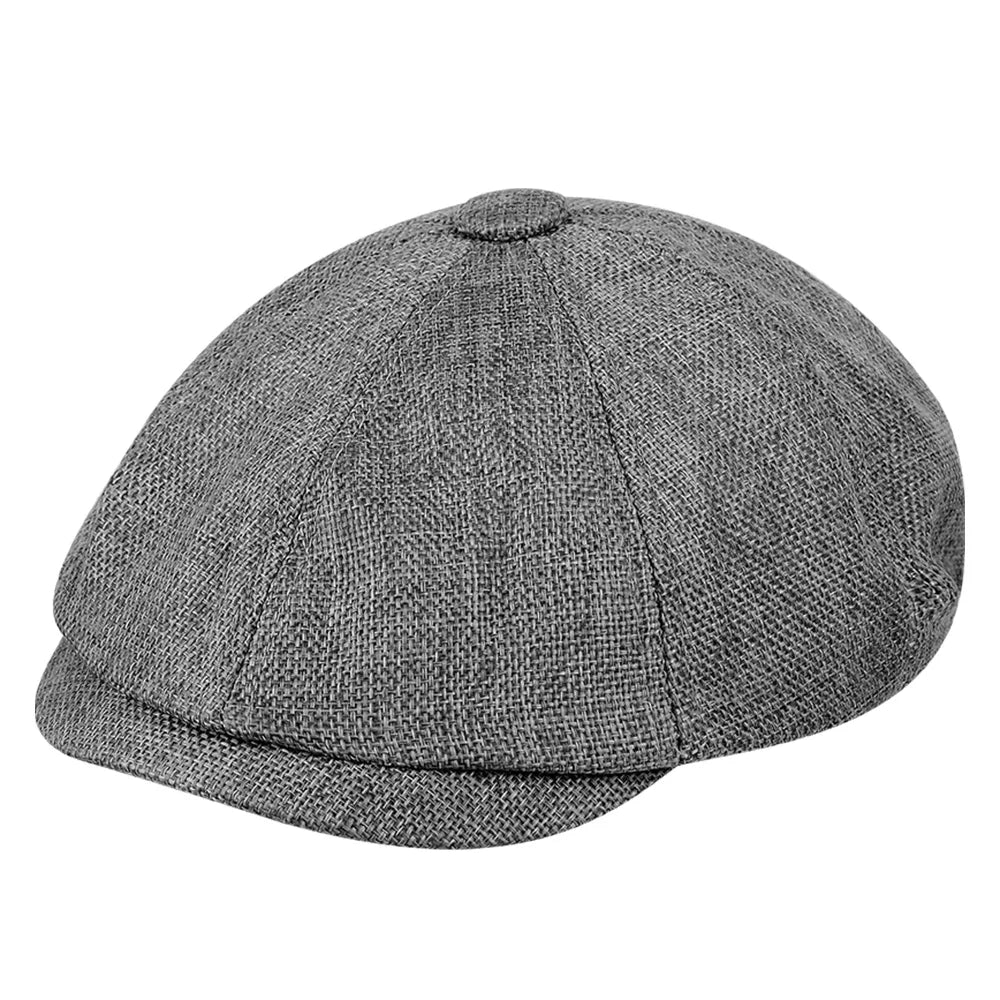 Boina masculina retrô chapéu britânico vintage